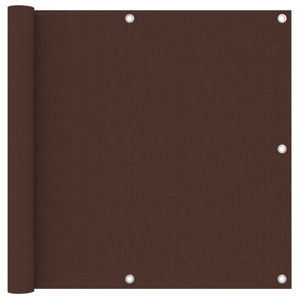 vidaXL altanafskærmning 90x400 cm oxfordstof brun