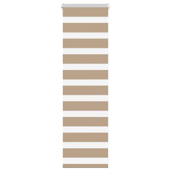 vidaXL zebragardin sandbrun 40x100 cm stofbredde 35,9 cm polyester