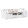 vidaXL daybed med skuffer uden madras 90x200 cm hvid
