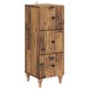 vidaXL Skuffeskab 33 x 34,5 x 90 cm Konstrueret tr&aelig; Gammelt tr&aelig;