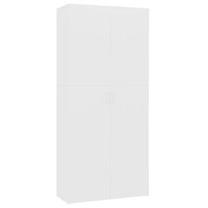 vidaXL skoskab 80x35,5x180 cm konstrueret tr&aelig; hvid