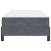 vidaXL Box spring seng med madras M&oslash;rkegr&aring; 80 x 200 cm Stof