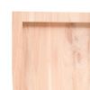 vidaXL bordplade 180x50x(2-6)cm naturlig kant ubehandlet massivt tr&aelig;