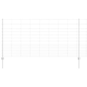 vidaXL Hegn med post S&oslash;lv 1,2 x 25 m St&aring;l