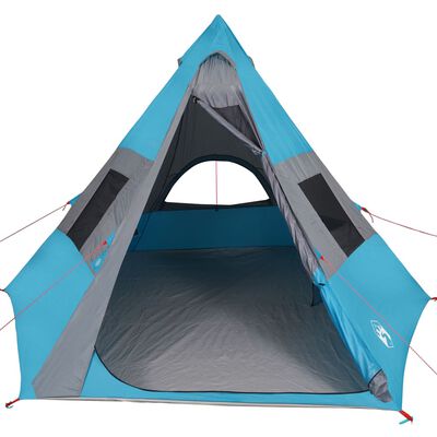 vidaXL 7-personers campingtelt vandtæt blå