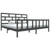 vidaXL sengeramme 200x200 cm massivt fyrretr&aelig; gr&aring;