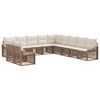 vidaXL Havesofa S&aelig;t 11 stk. Beige polyrattan