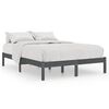 vidaXL sengeramme 120x190 cm Small Double massivt tr&aelig; gr&aring;