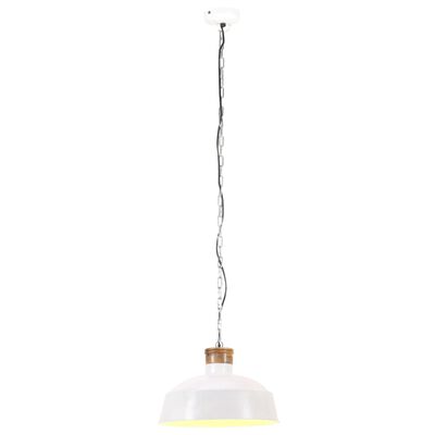 vidaXL industriel hængelampe 42 cm E27 hvid