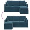vidaXL Sofa Bl&aring; Samlede dimensioner: 178 x 134 x 80 cm (B x D x H)