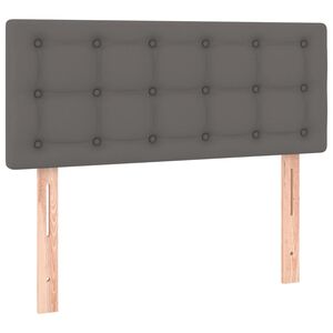 vidaXL sengegavl 80x5x78/88 cm kunstl&aelig;der gr&aring;