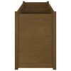 vidaXL plantekasse 150x50x70 cm massivt fyrretræ gyldenbrun