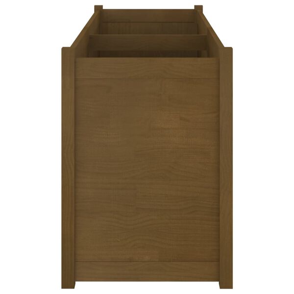 vidaXL plantekasse 150x50x70 cm massivt fyrretræ gyldenbrun