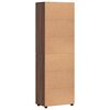 vidaXL Highboard FLORIN Brun eg 60 x 35 x 182 cm Konstrueret tr&aelig;