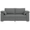 vidaXL Sofa 140cm M&oslash;rkegr&aring; Stof