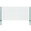 vidaXL eurohegn 20 x 1,2 m st&aring;l gr&oslash;n