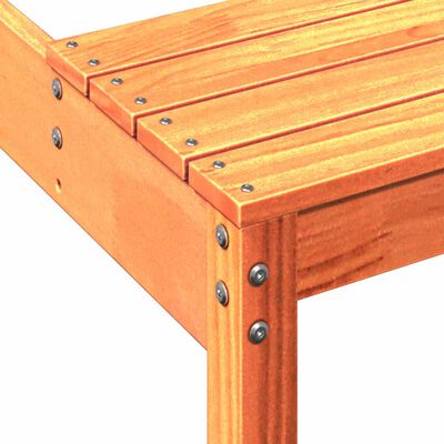 vidaXL picnicbord 160x134x75 cm massivt fyrretræ gyldenbrun