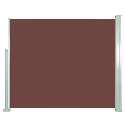 vidaXL sammenrullelig sidemarkise 120x300 cm brun