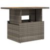 vidaXL havebord 100x55x73 cm polyrattan og akacietr&aelig; gr&aring;