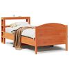 vidaXL sengeramme uden madras 90x190 cm massivt fyrretr&aelig; gyldenbrun