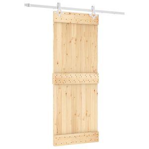 vidaXL Skyded&oslash;r 80 x 210 cm Massivt Fyrretr&aelig; (Ubehandlet)