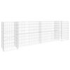vidaXL H-formet gabion-plantekasse 260x40x80 cm st&aring;l