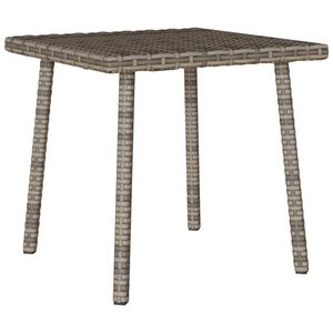 vidaXL havesofabord 40x40x37 cm firkantet polyrattan gr&aring;