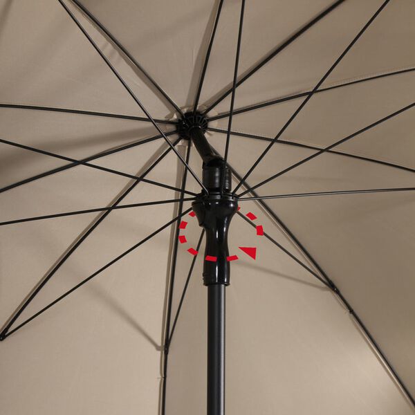Madison parasol Patmos Luxe 210x140 cm rektangulær ecrufarvet