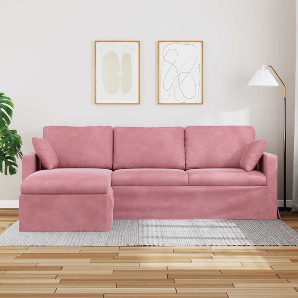 vidaXL Sofa Lyser&oslash;d Samlede dimensioner: 228 x 134 x 80 cm (B x D x H)