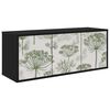vidaXL V&aelig;gh&aelig;ngt TV Skab GOTHA 102 x 33 x 40 cm Sort eg Konstrueret tr&aelig;