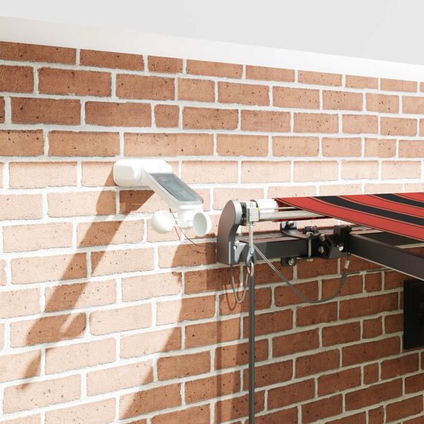 vidaXL Markiseduge med orange og brun 450 &times; 350 cm Polyester