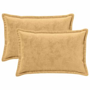 vidaXL Pudebetr&aelig;k 2 pcs HOUTEN Gr&aring;brun 50 x 80 cm Flannel