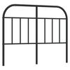 vidaXL udskiftningsgavl 120 cm metal sort