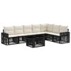 vidaXL Havesofa S&aelig;t 8 stk. Sort og Cremehvid polyrattan