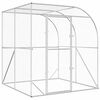 vidaXL Kyllingehus S&oslash;lv 200 x 200 x 215 cm Galvaniseret st&aring;l