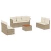 vidaXL sofas&aelig;t til haven 8 dele med hynder polyrattan beige