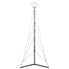 vidaXL LED-juletræ 483 LED'er 240 cm farverigt lys
