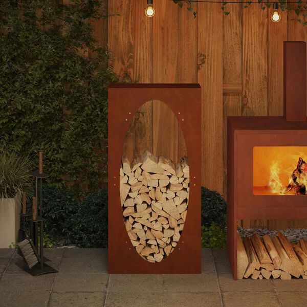 vidaXL br&aelig;ndestativ 50x23x100 cm forvitringsst&aring;l