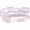 vidaXL Bogreol Seng Grå sonoma-eg 160 x 200 cm Konstrueret træ