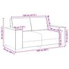 vidaXL 2-personers sofa 160x78x84 cm fl&oslash;jl vinr&oslash;d