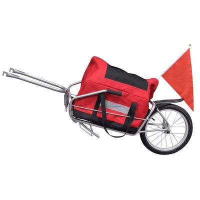 vidaXL ethjulet cykelanhænger med opbevaringstaske