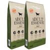 vidaXL t&oslash;rfoder til hunde Adult Essence Beef (2 x 15 kg)