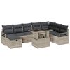 vidaXL Havesofa S&aelig;t 9 stk. polyrattan