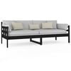 vidaXL daybed 80x200 cm massivt fyrretr&aelig; sort