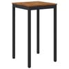 vidaXL Have Bar Bord Naturfarvet og sort 60 x 60,5 x 105 cm