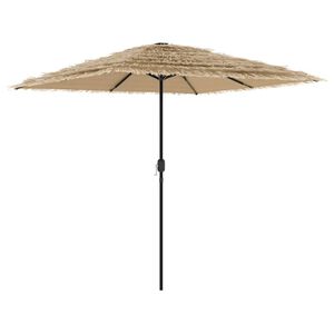 vidaXL haveparasol med st&aring;lstang 248x248x248 cm brun