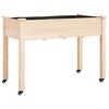 vidaXL plantekasse med foring 118x59x80 cm massivt fyrretr&aelig;