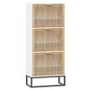 vidaXL skoskab 52x25x120 cm konstrueret tr&aelig; hvid