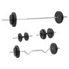 vidaXL v&aelig;gtstang og h&aring;ndv&aelig;gt med skiver 60 kg