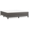 vidaXL Boxspring sengeramme 160x200 cm kunstl&aelig;der gr&aring;